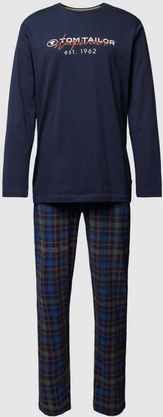 Tom Tailor Pyjama met labelprint model