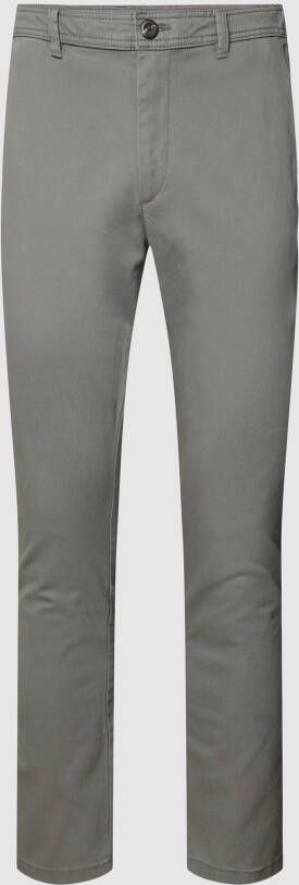 Tom Tailor Slim fit broek met labeldetail