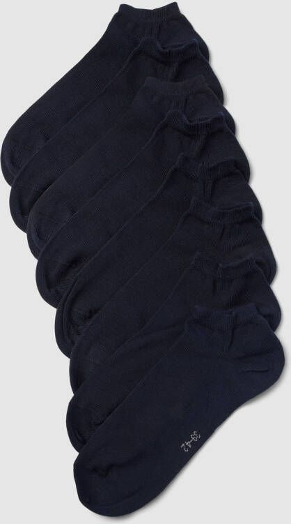 Tom Tailor Sneakersokken met labelprint in een set van 8 paar