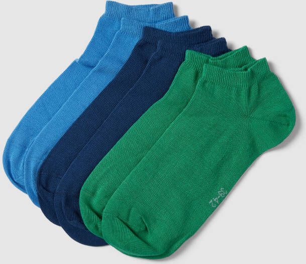 Tom Tailor Sneakersokken met logostitching in een set van 6 paar