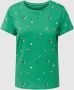 Tom Tailor Kortemouw T-shirt met Print Green Dames - Thumbnail 1