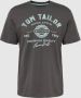 Tom Tailor T-shirt met grote logo-frontprint - Thumbnail 1