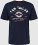 Tom Tailor T-shirt met grote logo-frontprint - Thumbnail 1