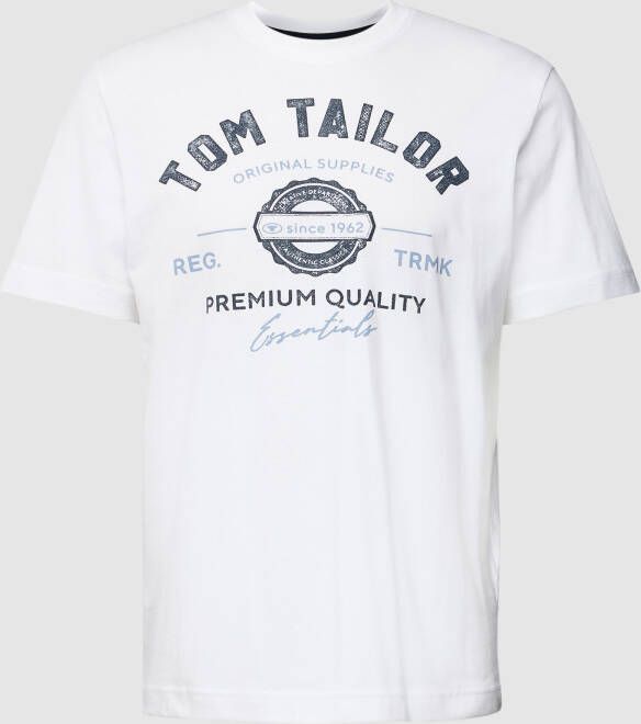 Tom Tailor T-shirt met grote logo-frontprint