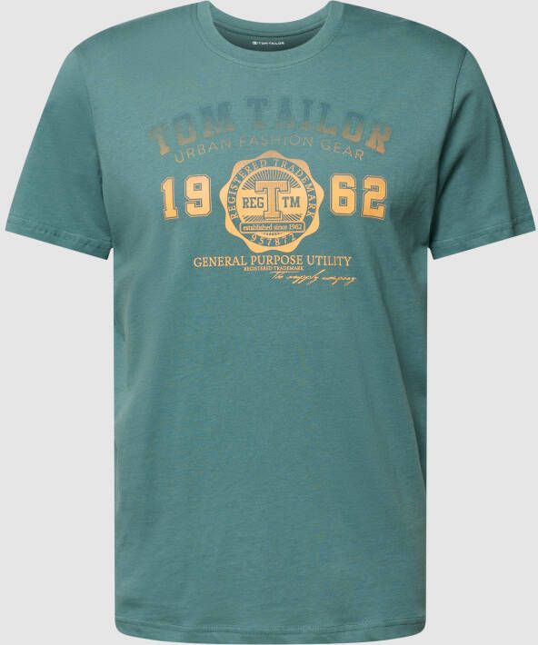 Tom Tailor T-shirt met logo-frontprint