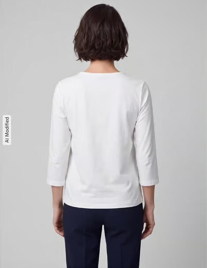 Tom Tailor 3 4-shirt met print aan de voorkant