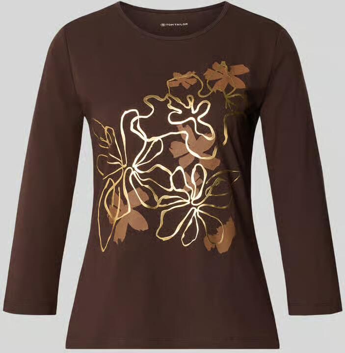Tom Tailor 3 4-shirt met print aan de voorkant