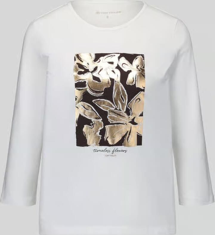 Tom Tailor 3 4-shirt met print aan de voorkant - Foto 2