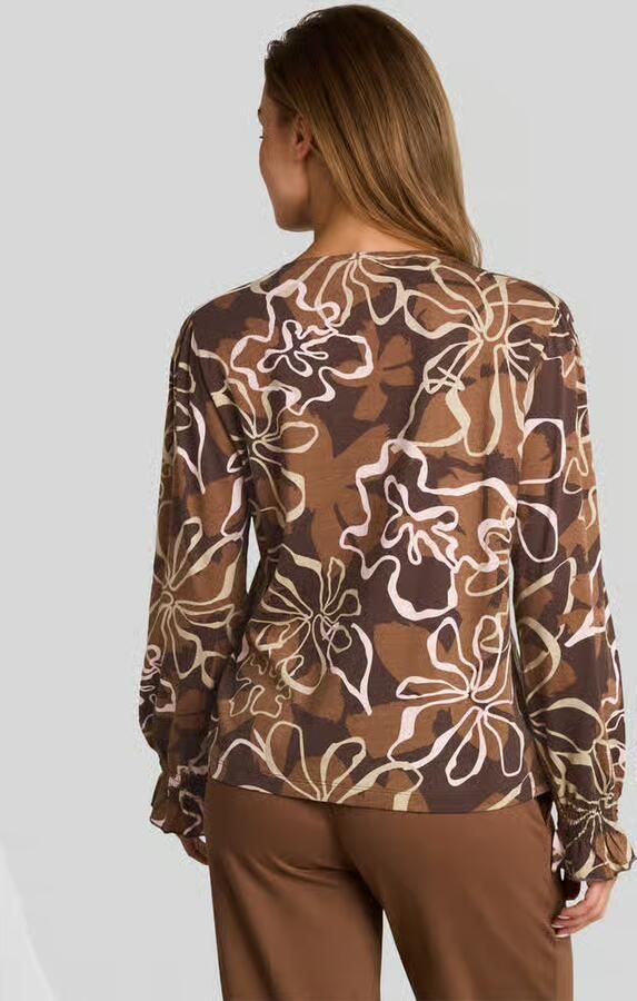 Tom Tailor blouse met lange mouwen met gesmokte mouwen - Foto 2