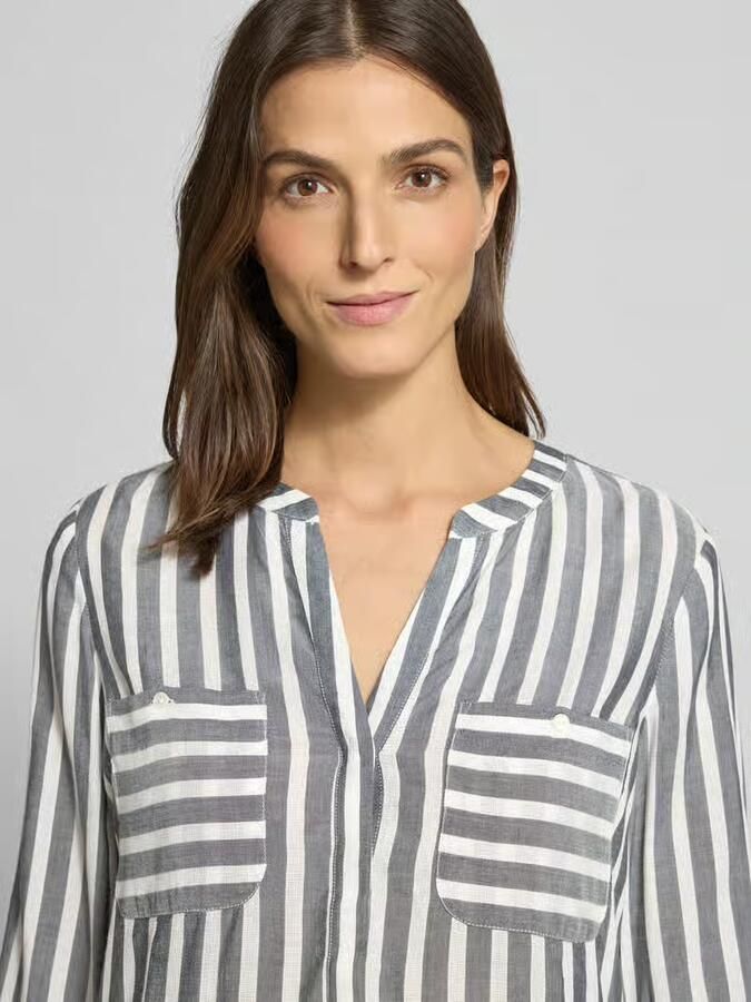 Tom Tailor Blouse zonder sluiting met verborgen knoopsluiting - Foto 3