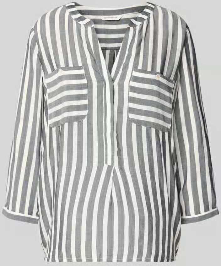 Tom Tailor Blouse zonder sluiting met verborgen knoopsluiting - Foto 2