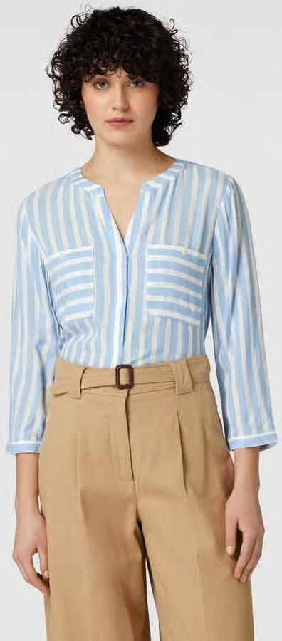 Tom Tailor Blouse zonder sluiting met verborgen knoopsluiting - Foto 2