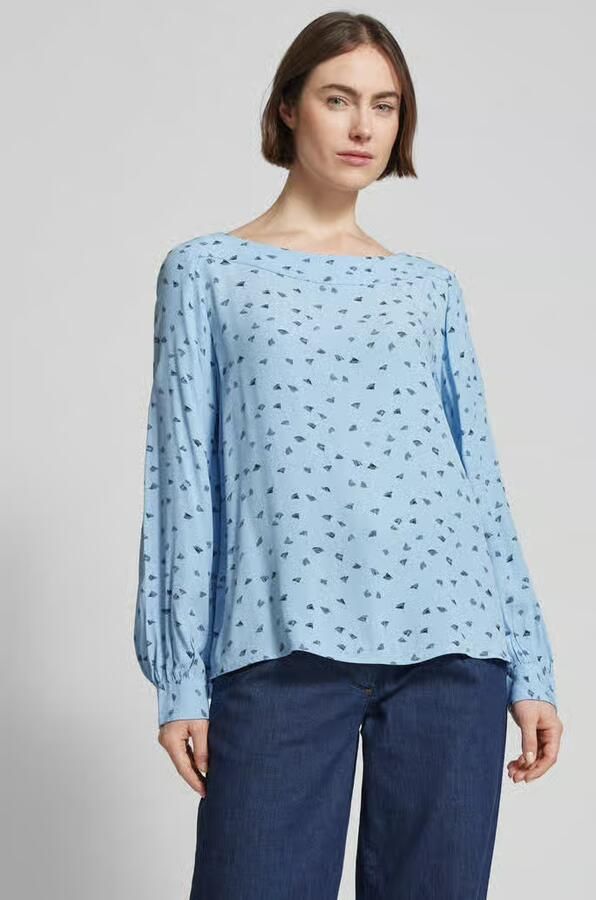 Tom Tailor Blouseshirt van viscose met all-over motief - Foto 2