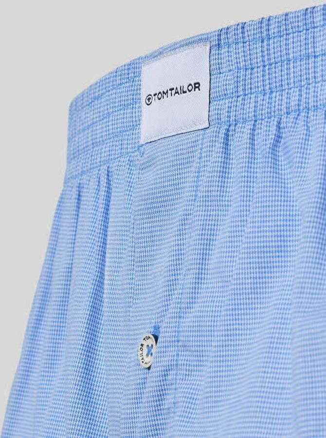 Tom Tailor Geweven boxershort Dakota zacht comfortabel basic los ademend met logo brede band (Set van 2) - Foto 4