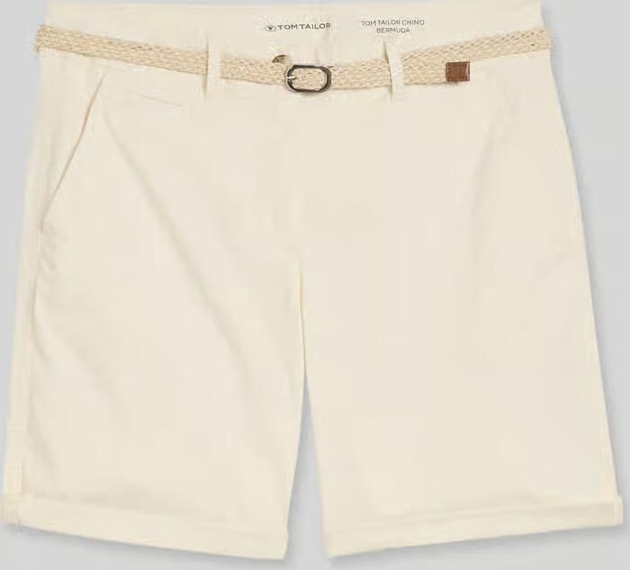 Tom Tailor Chinoshorts met riem - Foto 2