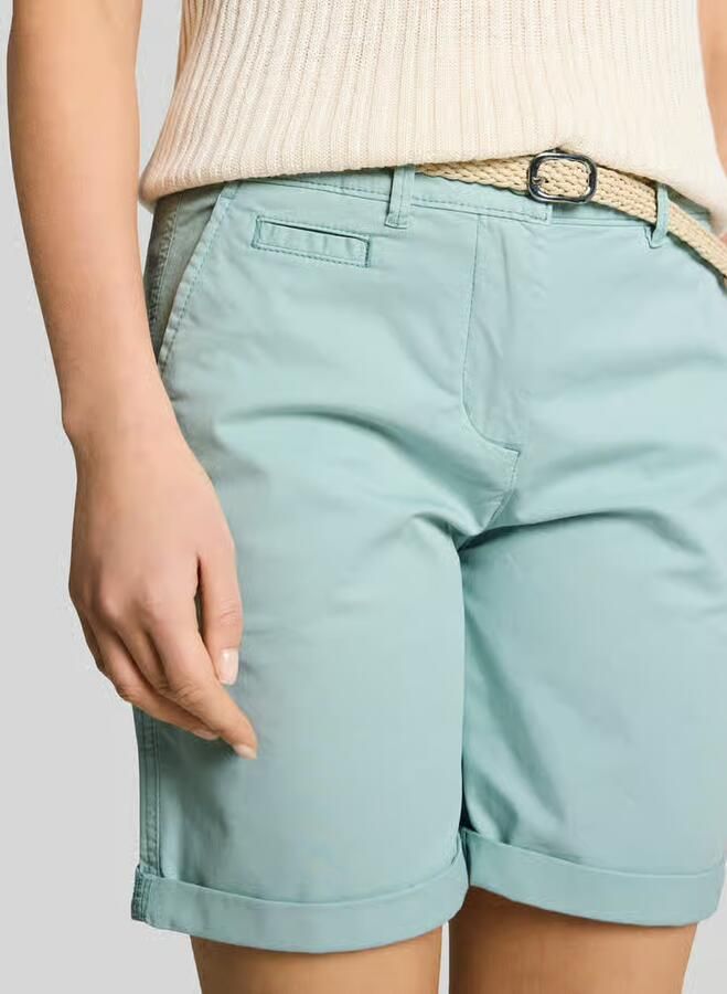 Tom Tailor Chinoshorts met riem