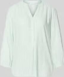 Tom Tailor Comfort fit blouse met lange mouwen van pure Viscose