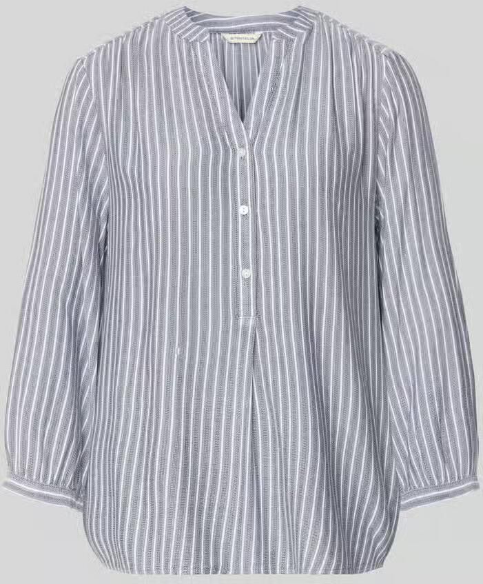 Tom Tailor Comfort fit blouse met lange mouwen van pure Viscose - Foto 2