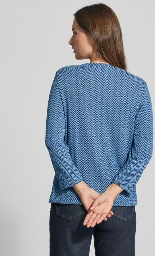 Tom Tailor Comfort fit shirt met lange mouwen van viscosemix