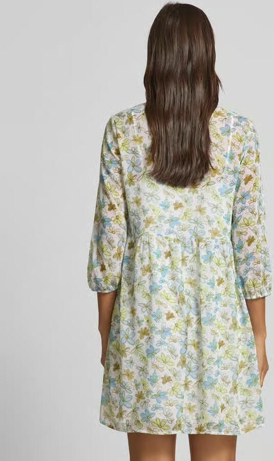 Tom Tailor Denim Babydoll-jurk in A-lijn van chiffon met voering van viscose - Foto 3