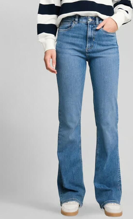 Tom Tailor Denim bootcut jeans van katoenmix in 5-pocketmodel - Foto 2