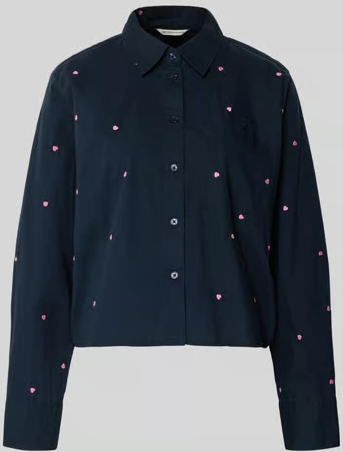 Tom Tailor Denim boxy fit overhemdblouse van puur katoen - Foto 2