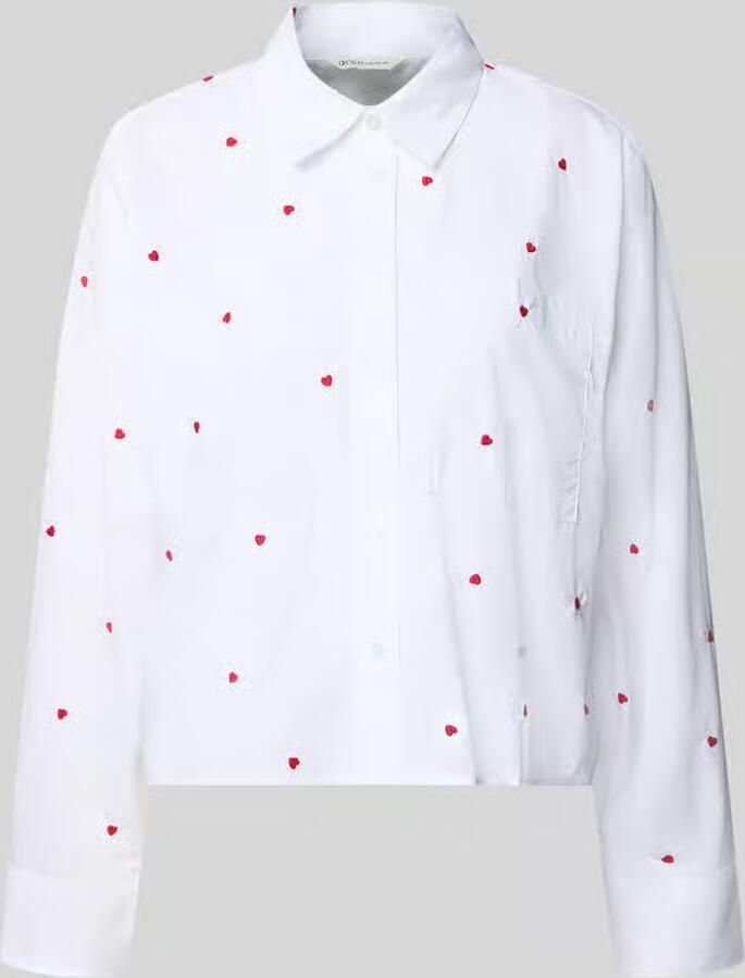 Tom Tailor Denim boxy fit overhemdblouse van puur katoen - Foto 2