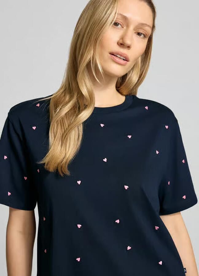 Tom Tailor Denim Boxy fit T-shirt van puur katoen