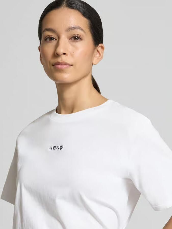 Tom Tailor Denim Boxy fit T-shirt van puur katoen