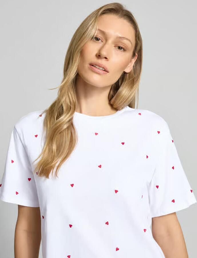 Tom Tailor Denim Boxy fit T-shirt van puur katoen
