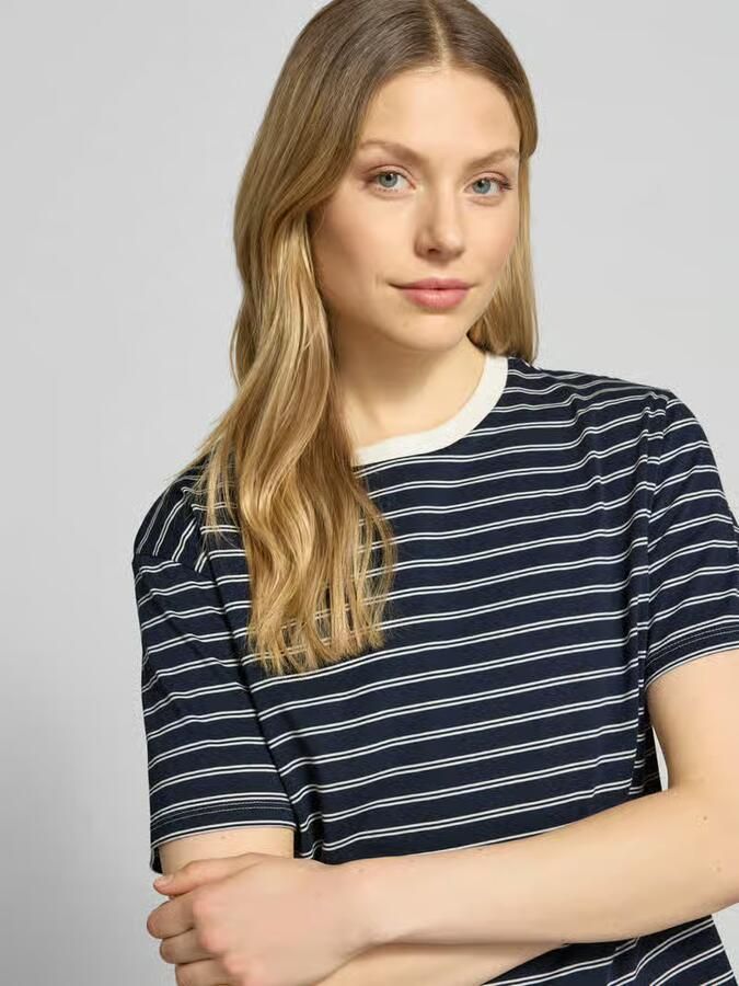 Tom Tailor Denim Boxy fit T-shirt van puur katoen