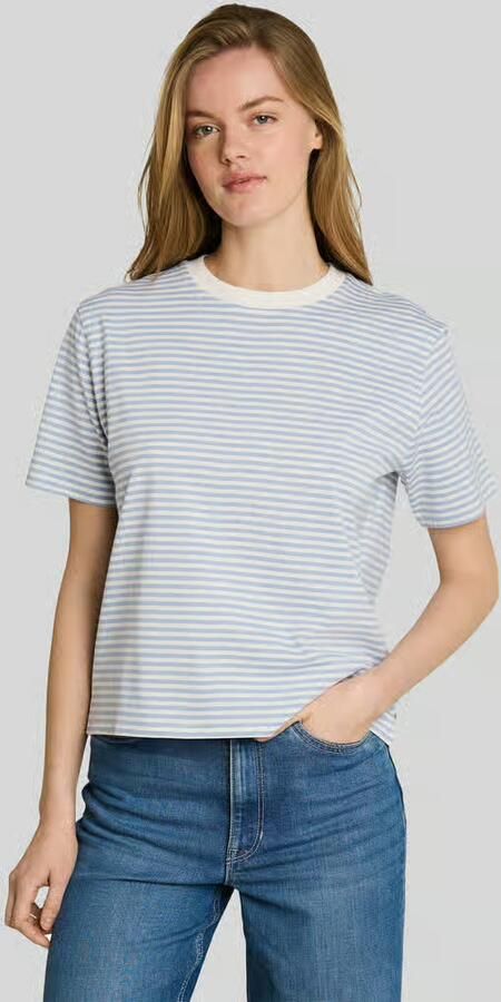 Tom Tailor Denim Boxy fit T-shirt van puur katoen - Foto 3