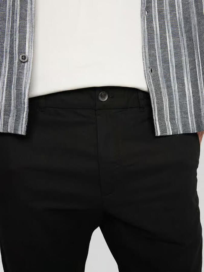 Tom Tailor Denim broek met rechte pijpen van mix van katoen en linnen