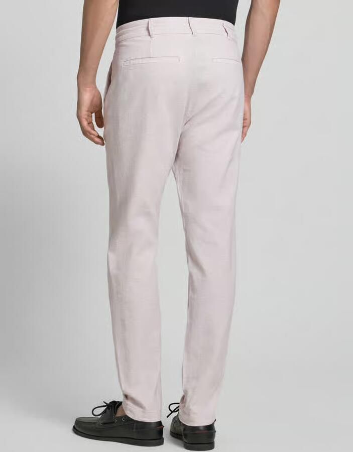 Tom Tailor Denim broek met rechte pijpen van mix van katoen en linnen - Foto 2