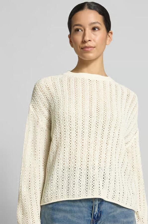 Tom Tailor Denim Comfort fit gebreide pullover in semi-transparante look