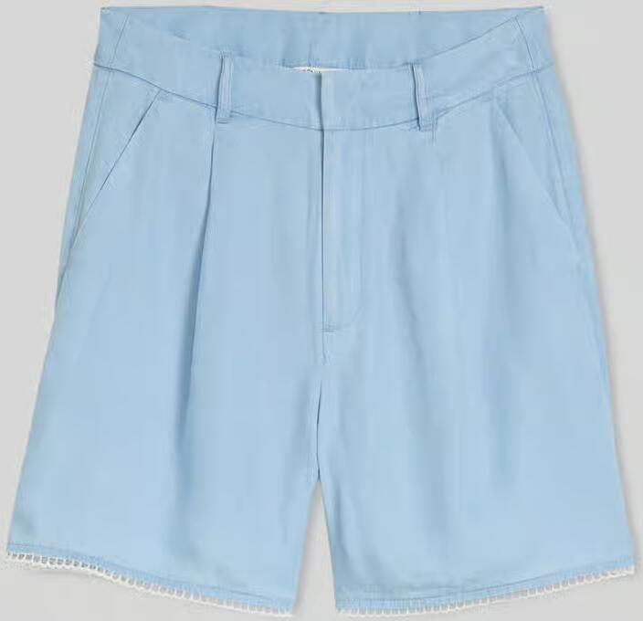 Tom Tailor Denim Dames stoffen shorts van lyocell met kanten boord - Foto 2
