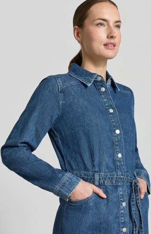 Tom Tailor Denim denimjurk met tailleriem