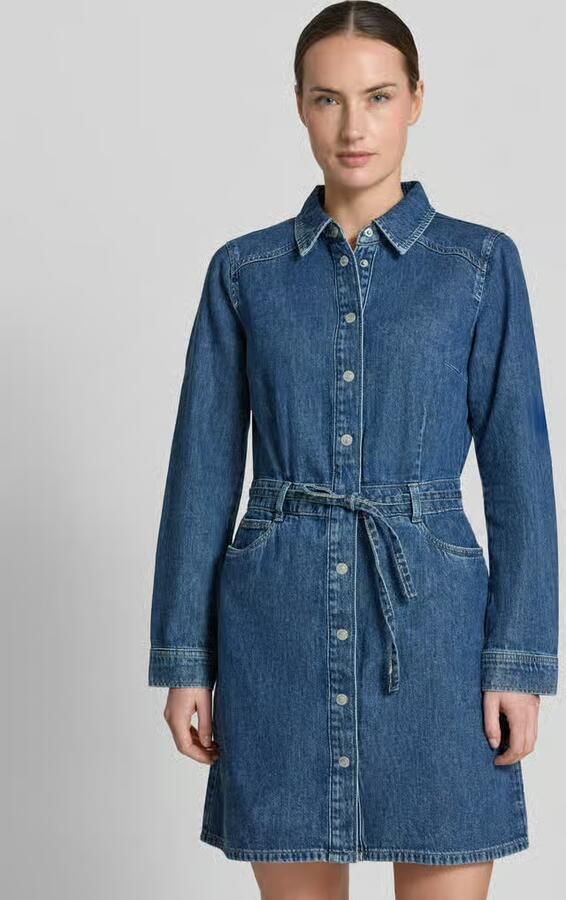 Tom Tailor Denim denimjurk met tailleriem - Foto 2