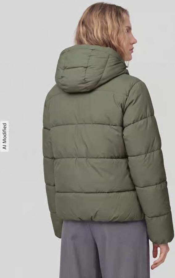 Tom Tailor Denim Donzen bomberjack met capuchon en donsvulling - Foto 3