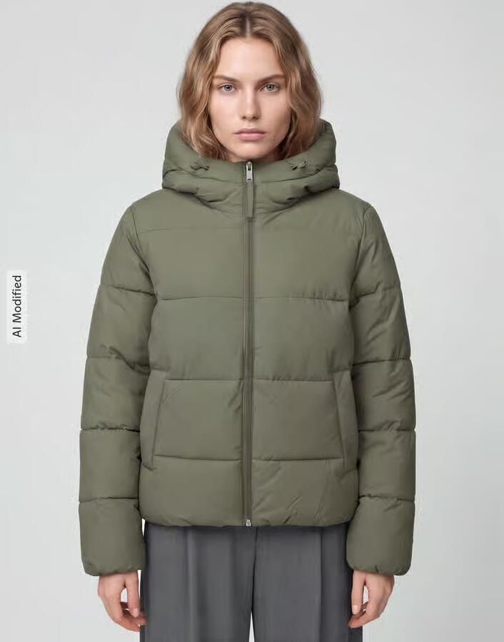 Tom Tailor Denim Donzen bomberjack met capuchon en donsvulling - Foto 2