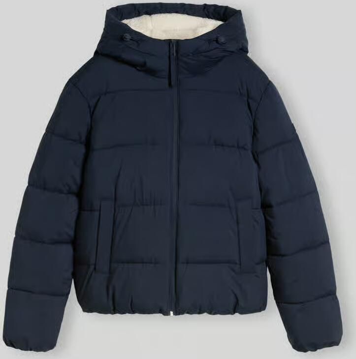 Tom Tailor Denim Donzen bomberjack met capuchon en donsvulling