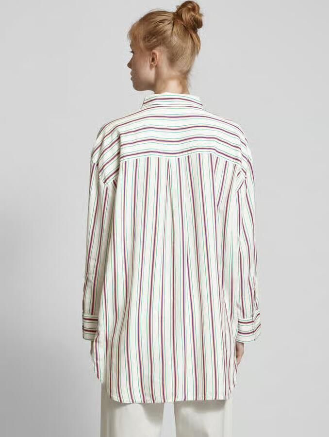 Tom Tailor Denim Lange blouse met gestreept patroon