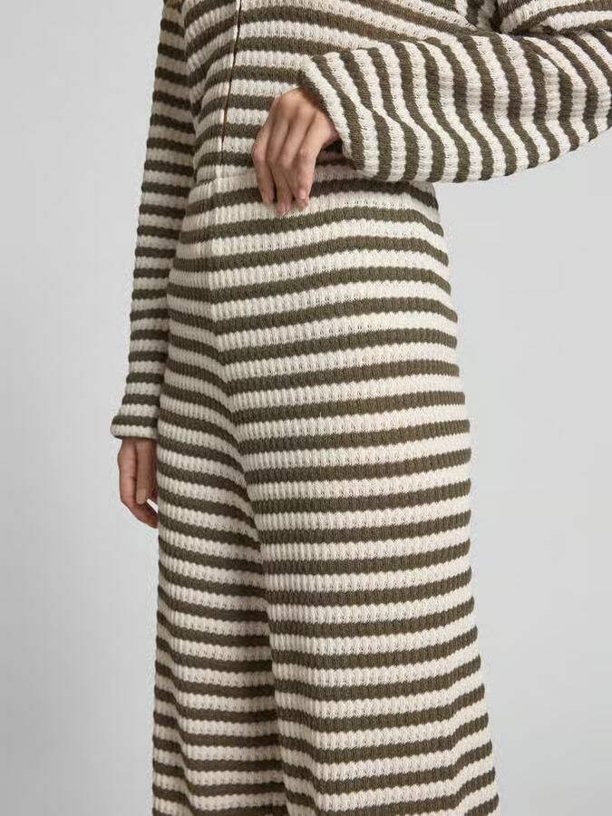 Tom Tailor Denim Gebreide wide leg broek van katoenmix - Foto 2