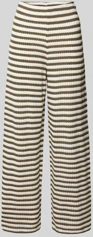 Tom Tailor Denim Gebreide wide leg broek van katoenmix
