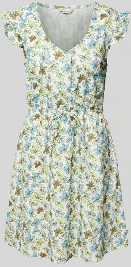 Tom Tailor Denim Getailleerde midi-jurk met all-over motief - Foto 2