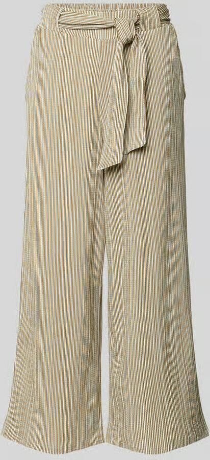 Tom Tailor Denim High rise culotte met strikceintuur