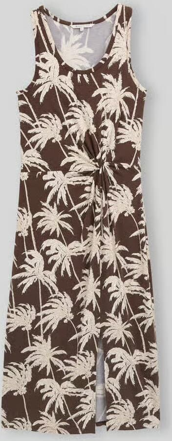 Tom Tailor Denim Jurk van viscosemix met knoopdetail en split - Foto 2