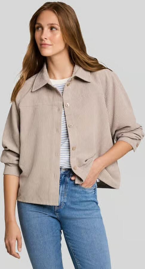 Tom Tailor Denim Kort cord overhemd met structuurlook - Foto 2