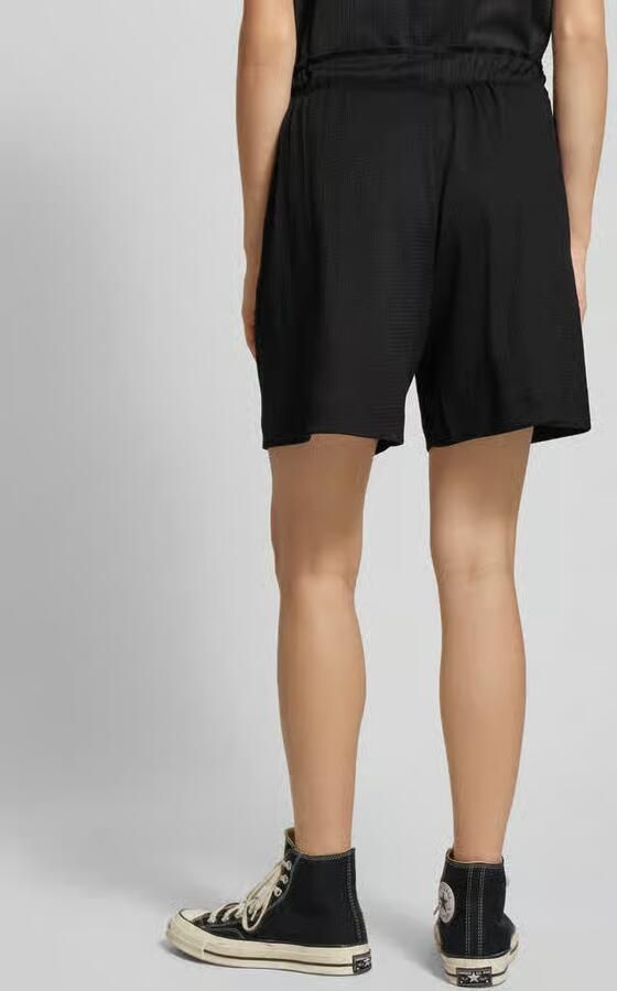 Tom Tailor Denim Korte loose fit broek met structuurmotief