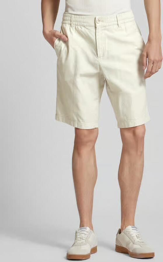 Tom Tailor Denim Korte regular fit linnen broek met achterzak - Foto 2